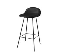 3D Tabouret de bar 65 Plastique noir - Patins en plastique Gubi - 5715015970808
