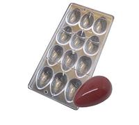 3D Œuf de Pâques Chocolat Moules Transparent en Polycarbonate DIY Bonbon Fait à la Main Forme Fabriquant Glace Muffin Plateau Plats à Four Poêle Confiserie Gâteau Cuisson Cuisine Fournitures - D