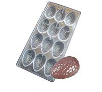 3D Œuf de Pâques Chocolat Moules Transparent en Polycarbonate DIY Bonbon Fait à la Main Forme Fabriquant Glace Muffin Plateau Plats à Four Poêle Confiserie Gâteau Cuisson Cuisine Fournitures - E