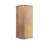3E 3xE living.com Armoire de Toilette, chêne Craft, poignée argenté, 79 x 35,5 x 31,5 cm