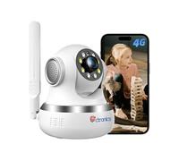 3G/4G LTE Caméra Surveillance Intérieur avec Carte SIM 360° PTZ sans Fil Vision Nocturne Couleur Détection Humaine/Mouvement Suivi Automatique Audio