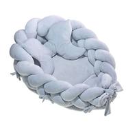 3in1 Nid de bébé XXL Set de 3 pièces- Super Soft Nid avec coussin torsadé et oreiller, Set de nid de bébé nouveau-né, Nid de bébé