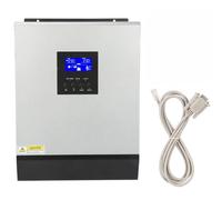 3KVA 2400W/5KVA 4000W Onduleur Solaire Hybride, 24V/48V Onduleur à Onde Sinusoïdale Pure Haute Fréquence Hors Réseau Avec Affichage LCD, Support Puissance/Générateur/Charge Solaire,220V-4000W-48V