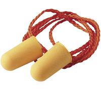 3M 1110 Bouchons d'oreilles avec cordelette, par paire en sachet polyéthylène, SNR = 37 dB x100 morceau