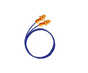 3M 1271 Bouchons d'oreilles réutilisables avec cordelette, 1 paire/emballage de coussinets x50 morceau