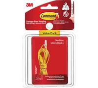 3M 17001-VP-6PK Crochets Moyen (6 crochets et 12 languettes adhésives) (Import Royaume Uni)