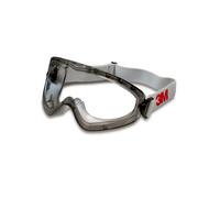 3M 2890 Lunettes-masque, AS/AF/UV, PC, avec fente d'aération, articulations réglables x1 morceau