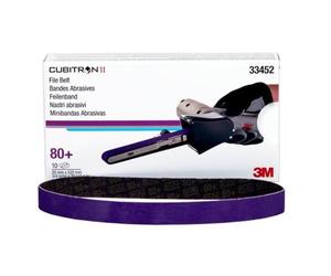 3M 33452 Lot de 10 rubans abrasifs en céramique avec grain minéral 80 + 20 x 520 mm
