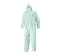 3M 4510 Combinaison de protection, blanc, TYPE 5/6, taille 4XL, Matériau : PE laminé microporeux, finition élastique x20 morceau