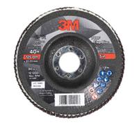 3M 3M Disqueà lamelles 769F, plateau en fibre de verre Oblique,⌀ 125 mm, Grain: 40 Quantité:1