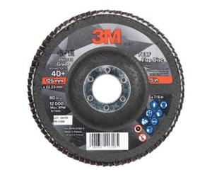 3M 3M Disqueà lamelles 769F, plateau en fibre de verre plat,⌀ 125 mm, Grain: 60 Quantité:1