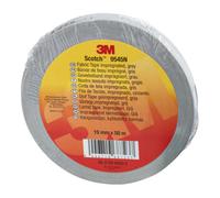 3M Scotch 9545N Ruban en tissu imprégné, gris, 19 mm x 50 m, 0,3 mm x12 morceau