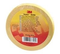3M Ruban adhésif tissu imperméable 9545N Y19 19 mm x 50 m Jaune