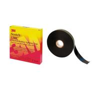 3M Ruban adhésif Scotch 130C caoutchouc éthylène-propylène autosoudable noir 19 mm x 9,15m 24 pièces
