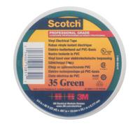3M Scotch 35 Vinyl ruban électrique isolant, vert, 19 mm x 20 m, 0,18 mm x20 morceau