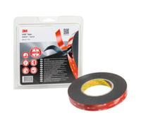 3M 3M Ruban adhésif VHB, Noir, Largeurxlongueur: 19X11 mmxm Quantité:1