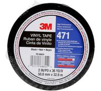 3M Ruban adhésif PVC souple 471 F – Noir 50 mm x 33 m, 0,13 mm – Pack 24 pièces