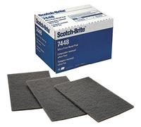 3M 5304 Scotch-Brite 7448 Lot de 20 coussinets pour mains Gris sulfène 155 x 225 mm