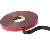 3M Ruban adhésif double-face 5925F/2533 Noir 33 m x 25 mm
