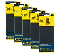 3M 5931 Lot de 3 feuilles de papier abrasif en tissu meri 7,6 x 22,9 cm