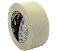 3M 7100044322 Ruban Adhésif de Masquage Papier Crêpé 101E 24 mm x 50 m Beige Lot de 9
