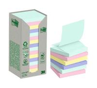3m 7100259446 Post-It Carré Multicolore 100 Feuilles Auto-Adhésif