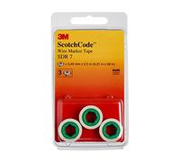 3M ScotchCode SDR-7 Rouleaux de recharge de marqueurs de câbles, chiffre 7, pack de 3 x10 morceau