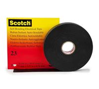3M Scotch 23 Ruban auto-adhésif en caoutchouc éthylène-propylène, noir, 19 mm x 9,15 m, 0,76 mm x1 morceau