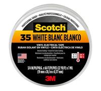 3M 80049 80611211550 Scotch 35 Ruban adhésif 19 mm x 20 m Blanc