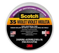 3M 80611211634 35 Scotch Ruban d'Isolation Electrique Hautes Performances, 19 mm x 20 m, Violet