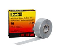 3M Scotch 70 Bande de caoutchouc de silicone autosoudable, 25 mm x 9 m x1 morceau