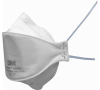 3M 9320+ Aura Masque de protection respiratoire FFP2, jusqu'à 10 fois la valeur limite, pack = 3pcs, (emballage hygiénique individuel) x3 morceau