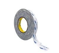 3M 9448A Ruban adhésif double face en tissu, Ruban adhésif double face fin, 50 mètres, épaisseur 0,160 mm, haute performance (50 mt X 25 mm)