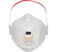 3M ASM 9332 - Masque anti-poussière 3M avec soupape e protection FFP3