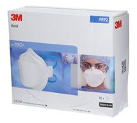 3M Aura Masque de Protection FFP2 1862+ Accessoire(S) 20 pc(s)