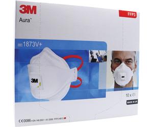 3M Aura Masques Respiratoires Avec Valve FFP3 Norme EN149 Pièces 10 (1873V)