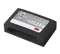3M Bloc de ponçage manuel diamant flexible 6200J, 55 mm x 90 mm, 25 mm, M125, noir standard x1 morceau