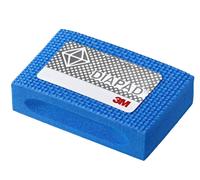 3M bloc de ponçage manuel diamant flexible 6200J, 55 mm x 90 mm, 25 mm, N10, bleu standard x1 morceau