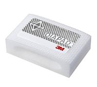 3M Bloc de ponçage manuel diamant flexible 6200J, 55 mm x 90 mm, 25 mm, N20, blanc standard x1 morceau