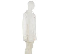 Manteau 3M 4440, blanc, taille S, particulièrement respirant, très léger, avec fermeture éclair, poignets tricotés x50 morceau
