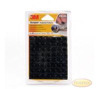 3M Bumpon Butées de protection autocollantes, 56, noir, 56
