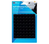 3M Bumpon SJ5012BL Butées adhésives Mini-pack, Noire | 56 pièces, 12.7 x 3.5 mm, Adhésif en caoutchouc, réduit les vibrations et les bruits, haute capacité anti-dérapante