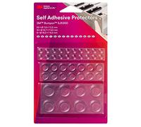 3M Bumpon SJ5300BL Butées adhésives Mini-pack, Transparent | 42 pièces, 20x SJ5302, 14x SJ5312, 8x SJ5344, réduit les vibrations et les bruits, haute capacité anti-dérapante