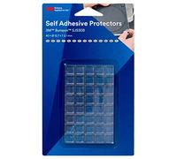 3M Bumpon SJ5308BL Butées adhésives Mini-pack, Transparent | 40 pièces, 12.7 x 3.1 mm, Adhésif acrylique, réduit les vibrations et les bruits, haute capacité anti-dérapante