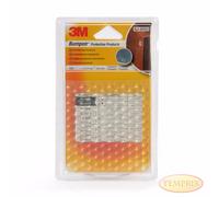 3M Bumpon SJ6553 Tampons Élastiques Transparents Espaceurs Puffer Temprix