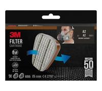3M - Cartouche filtrante active 6055, lot de 2, 1 pièce (1 pack)
