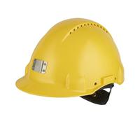 3M Casque 3M, Uvicator, à cliquet, ventilé, Bandeau en Plastique, Porte-Lampe, Jaune, G3000NUV-10-GU