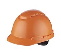Casque de protection 3M série H700 H-700N-OR en orange, ventilé, avec cliquet et bande de soudure en plastique x20 morceau