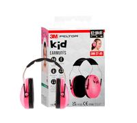 3M Casque antibruit pour enfants Peltor H510AK, rose. Taille ajustable. Contre des niveaux de bruit de 87 à 98 dB (SNR : 27dB) ; écoles, concerts, festivals, feux d'artifice, événements sportifs