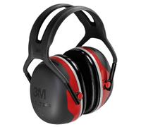 3M Casque antibruit X3A noir / rouge Peltor SNR 33 - X3A